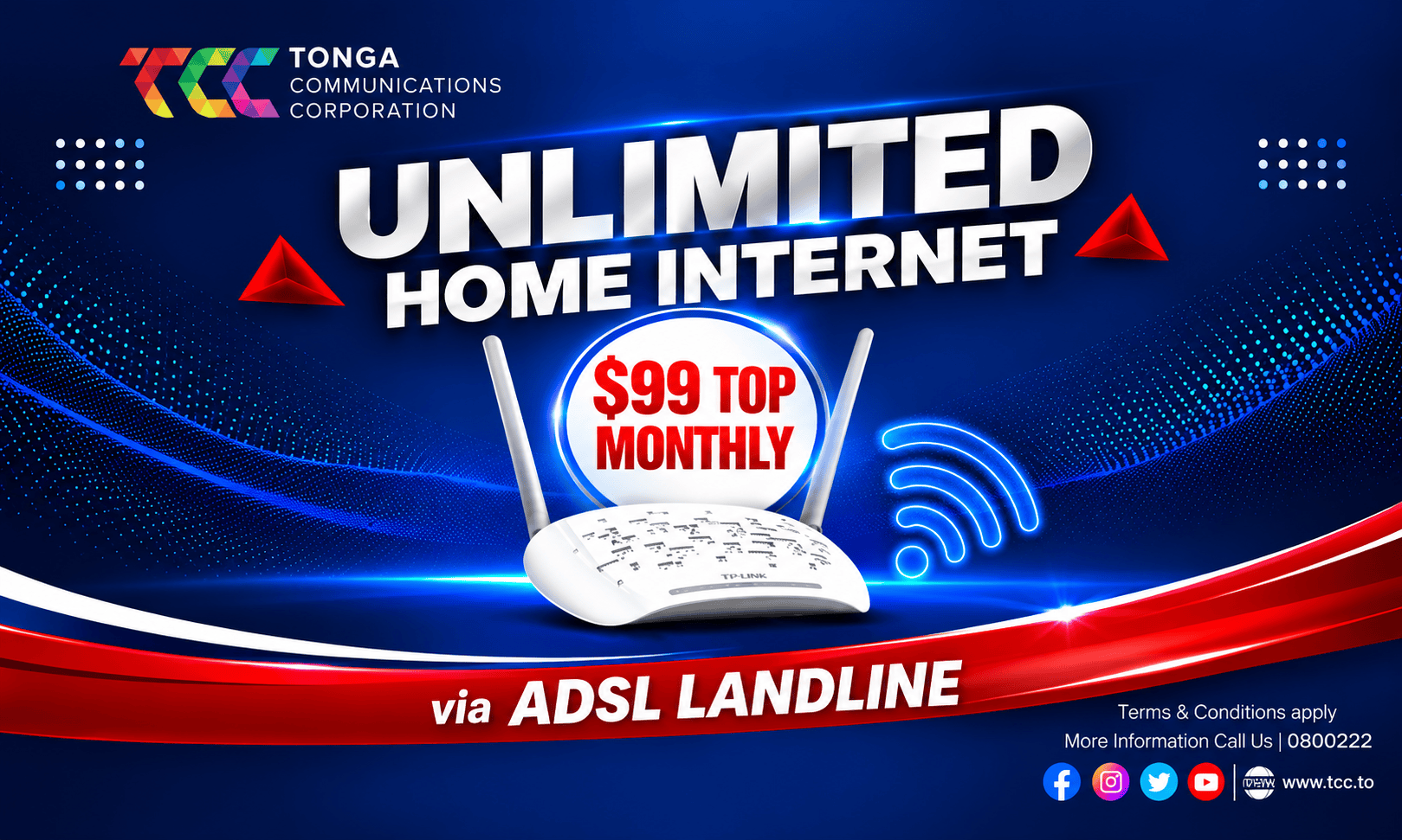 Unlimited Home Internet via ADSL Landline